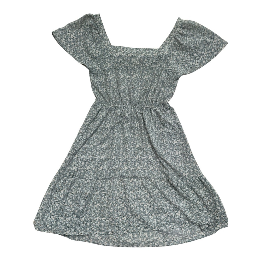 Monteau Los Angeles Blue Floral Dress - Size Medium - Picture 6 of 8
